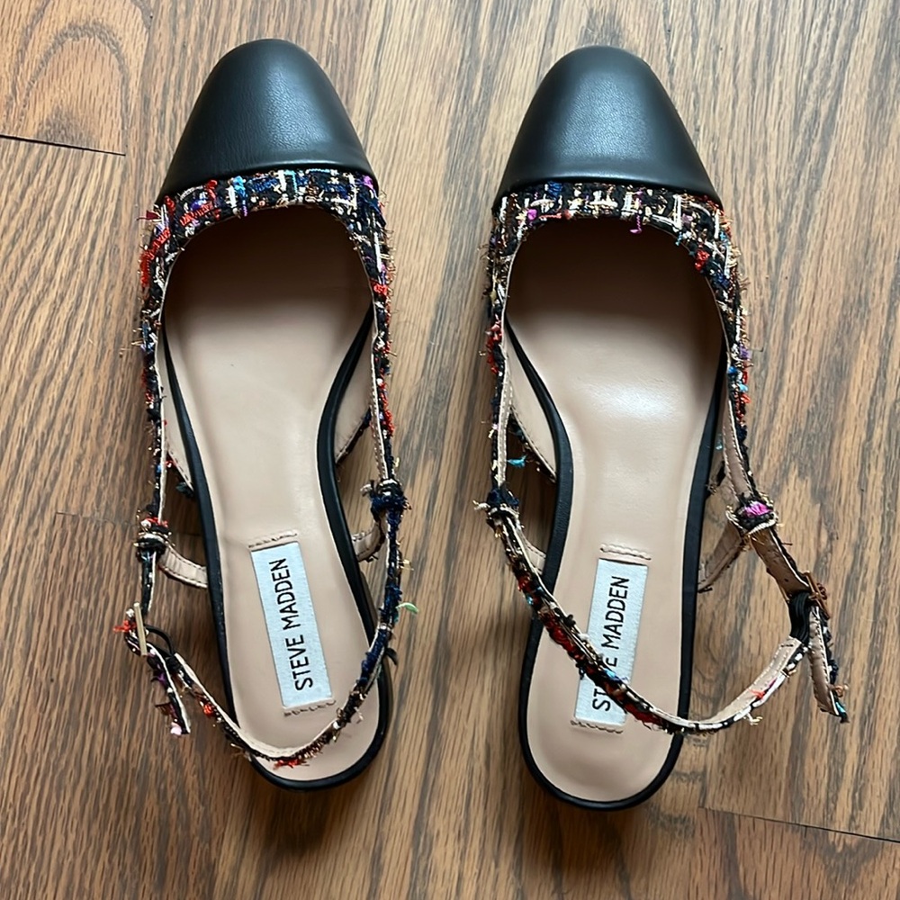 Steve Madden sling back flats